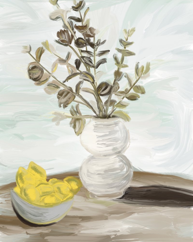 植物の静物画 作： 