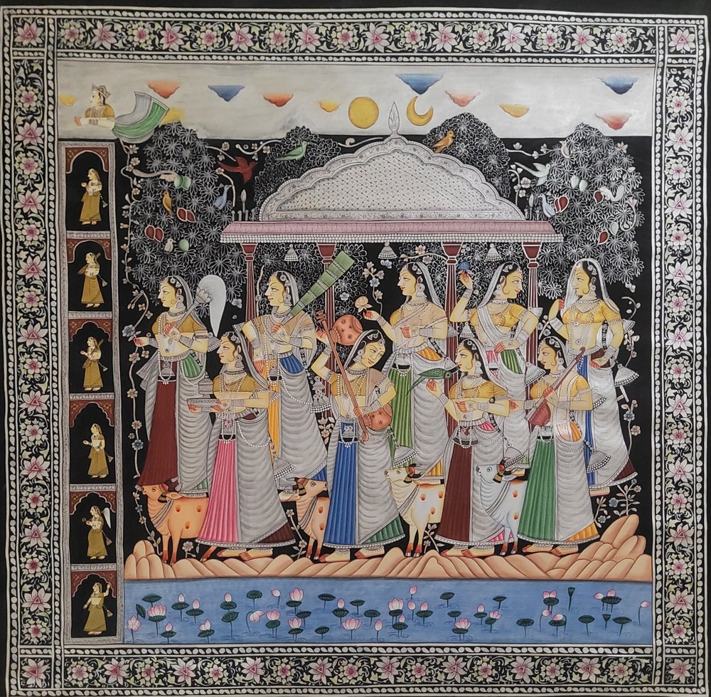インドの女性たちの行列 作： 