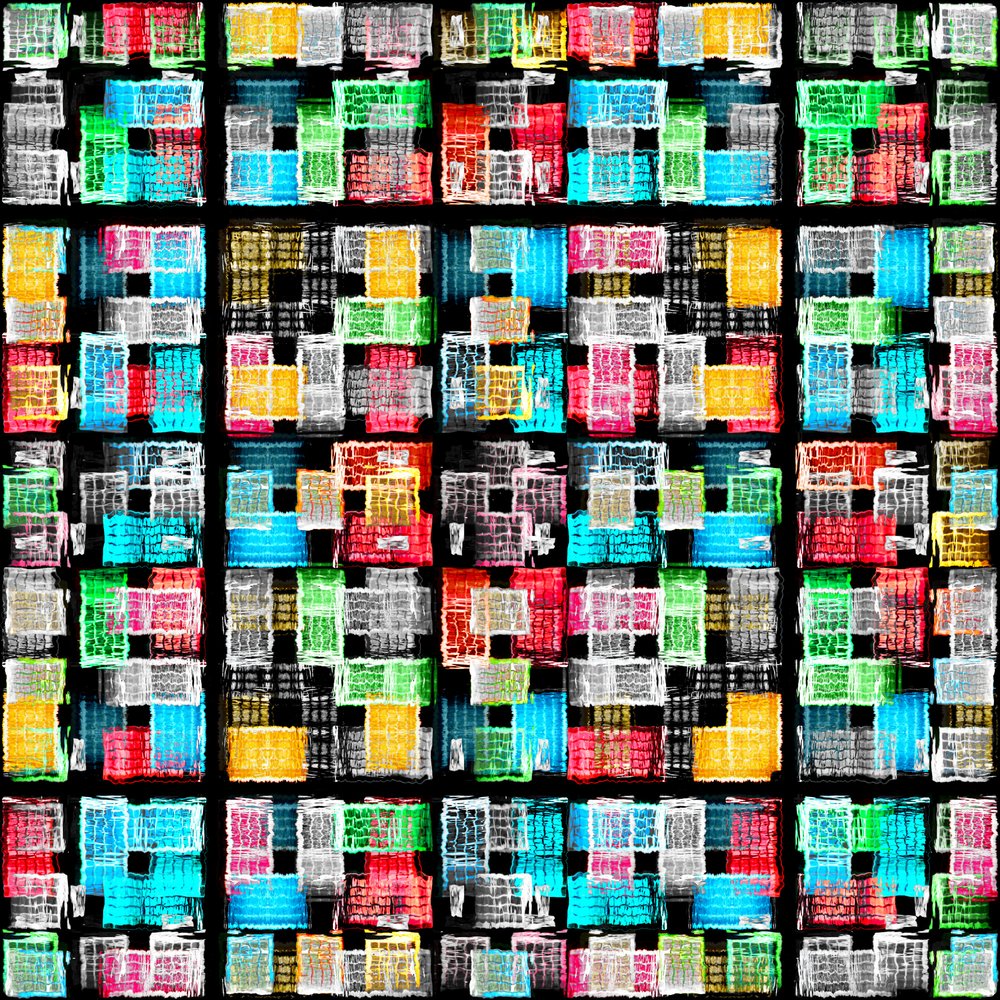 鮮やかな抽象的なブロック 作： 