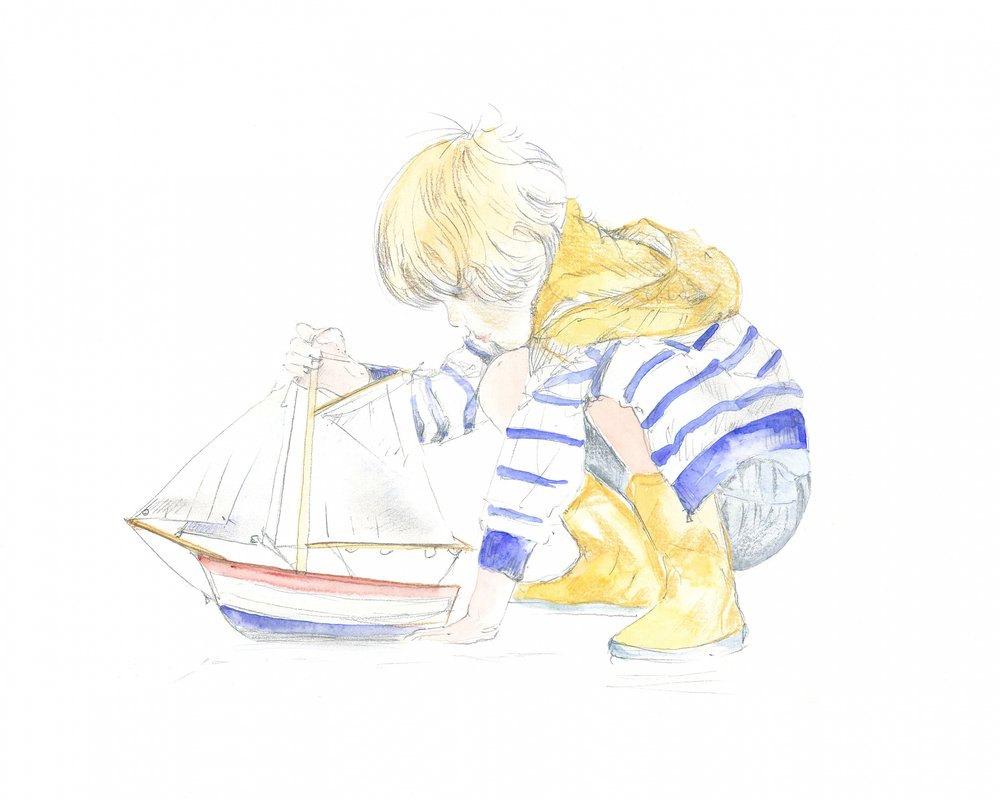 少年とボート 作： 