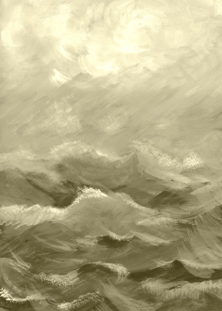荒れた海 2 作： 