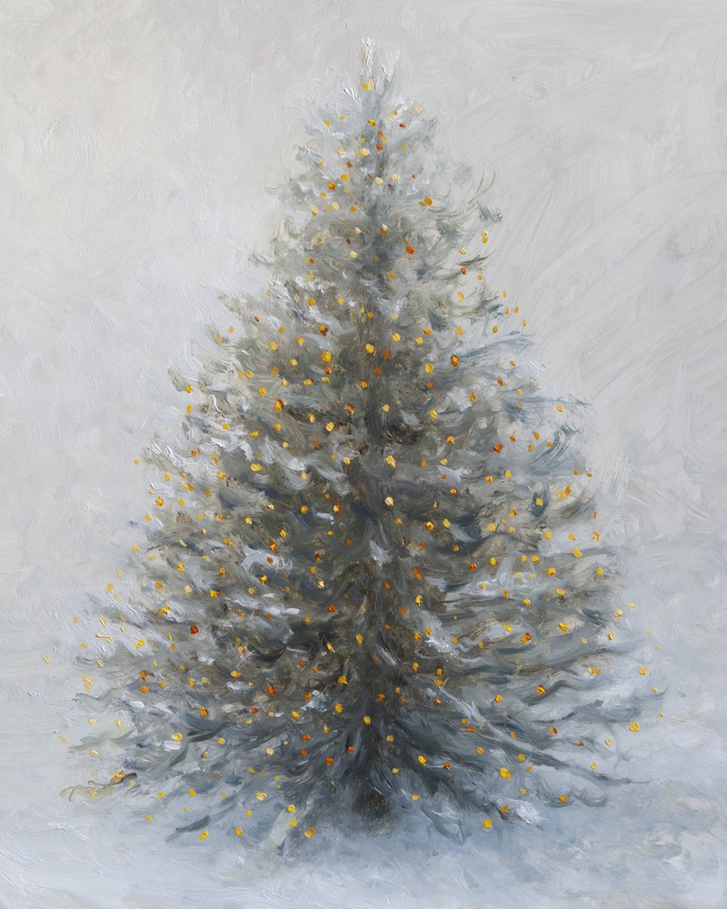 雪に包まれたクリスマスの輝き 作： 