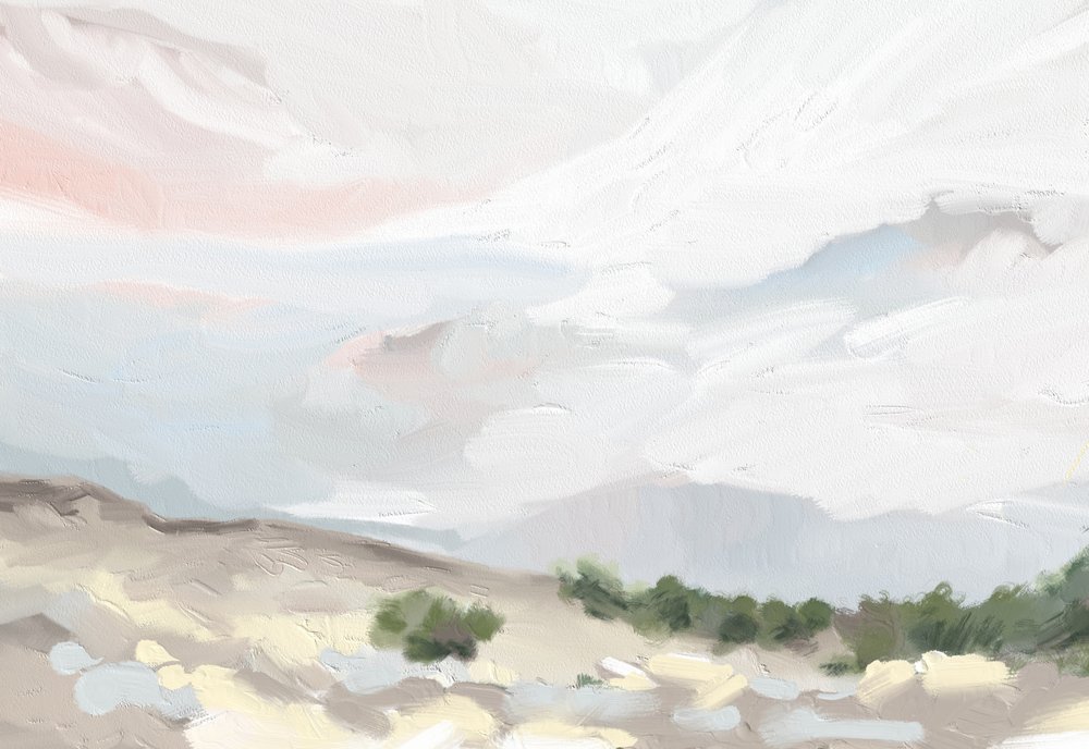 静かな砂漠の空 作： 