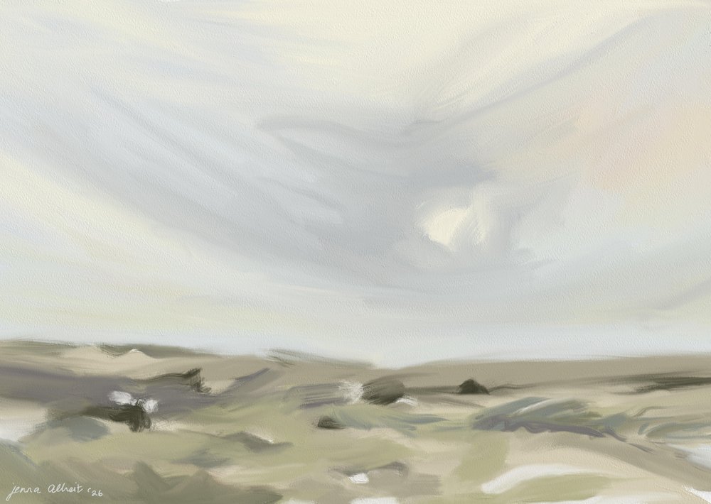 穏やかな空の風景 作： 