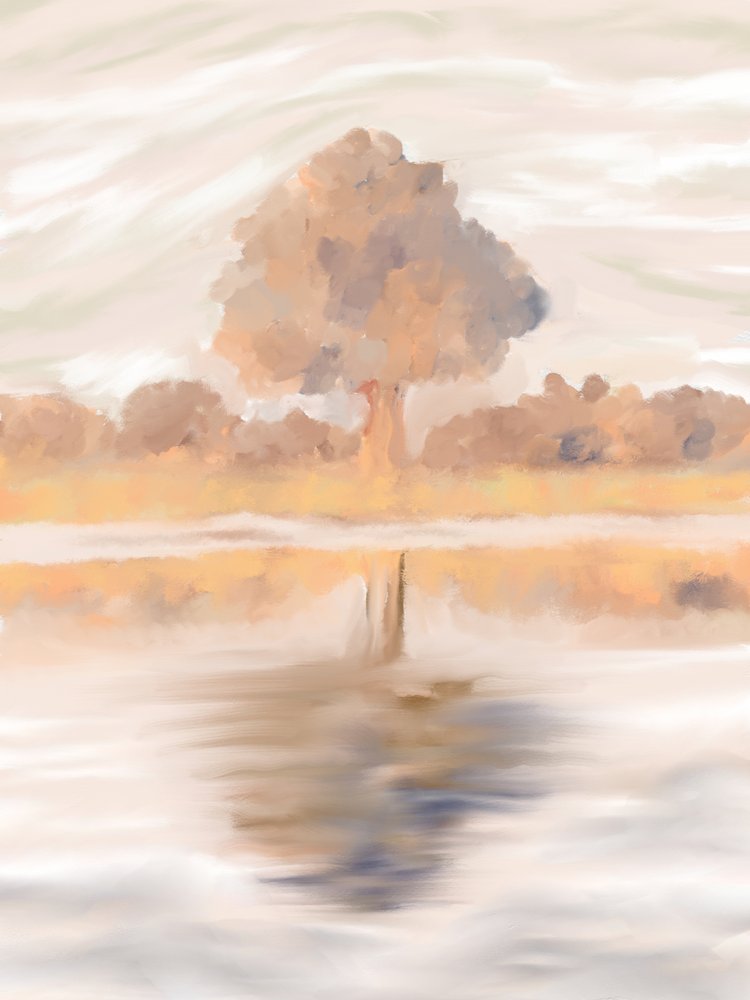 静かな秋の情景 作： 
