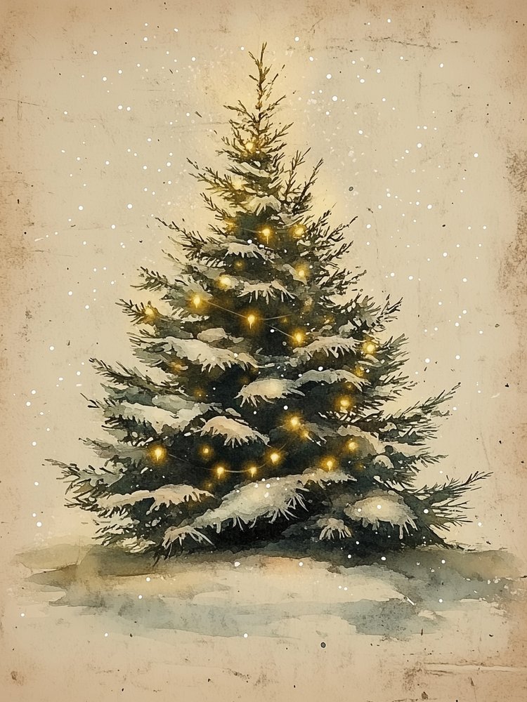 雪のクリスマスツリー 作： 