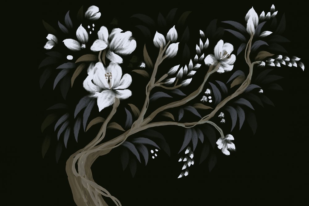 夜の花咲く木 作： 
