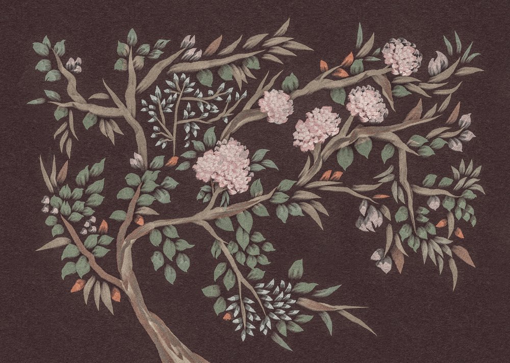 ピンクの花が咲く木 作： 