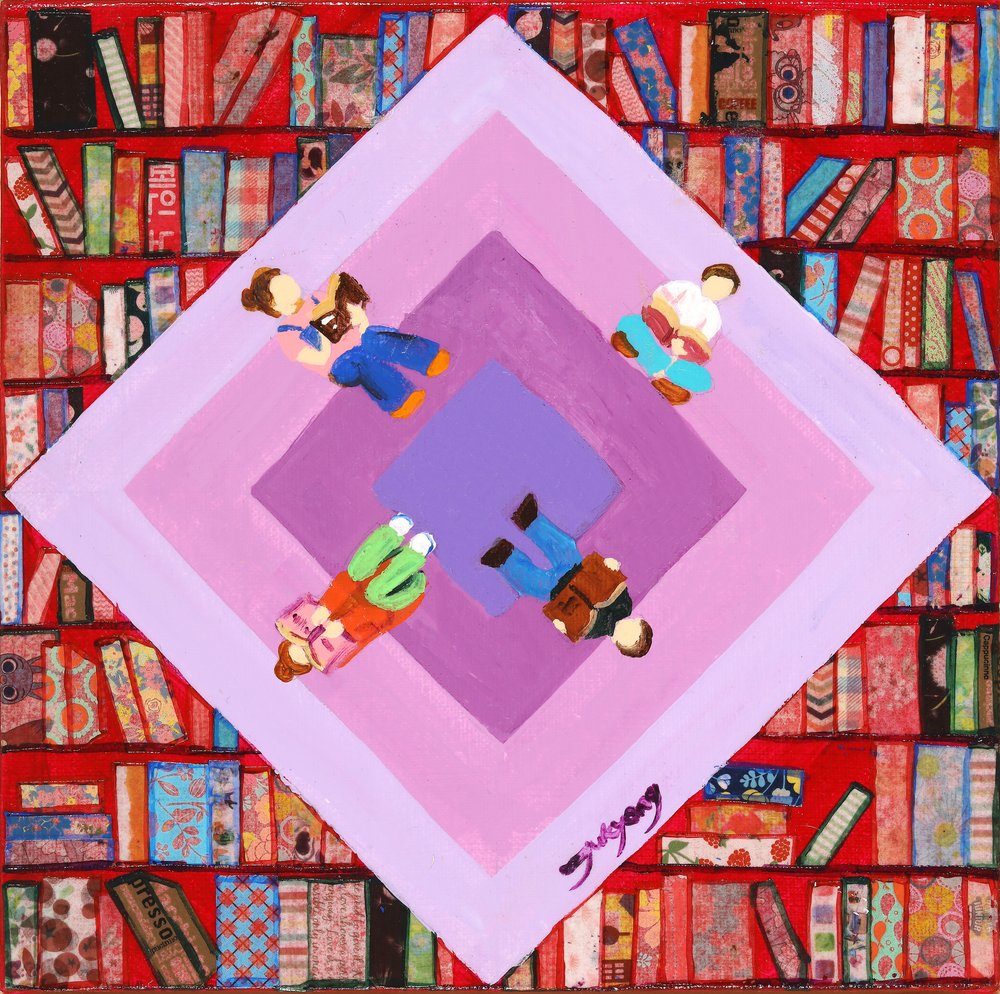 アットホームな図書館の読者たち 作： 
