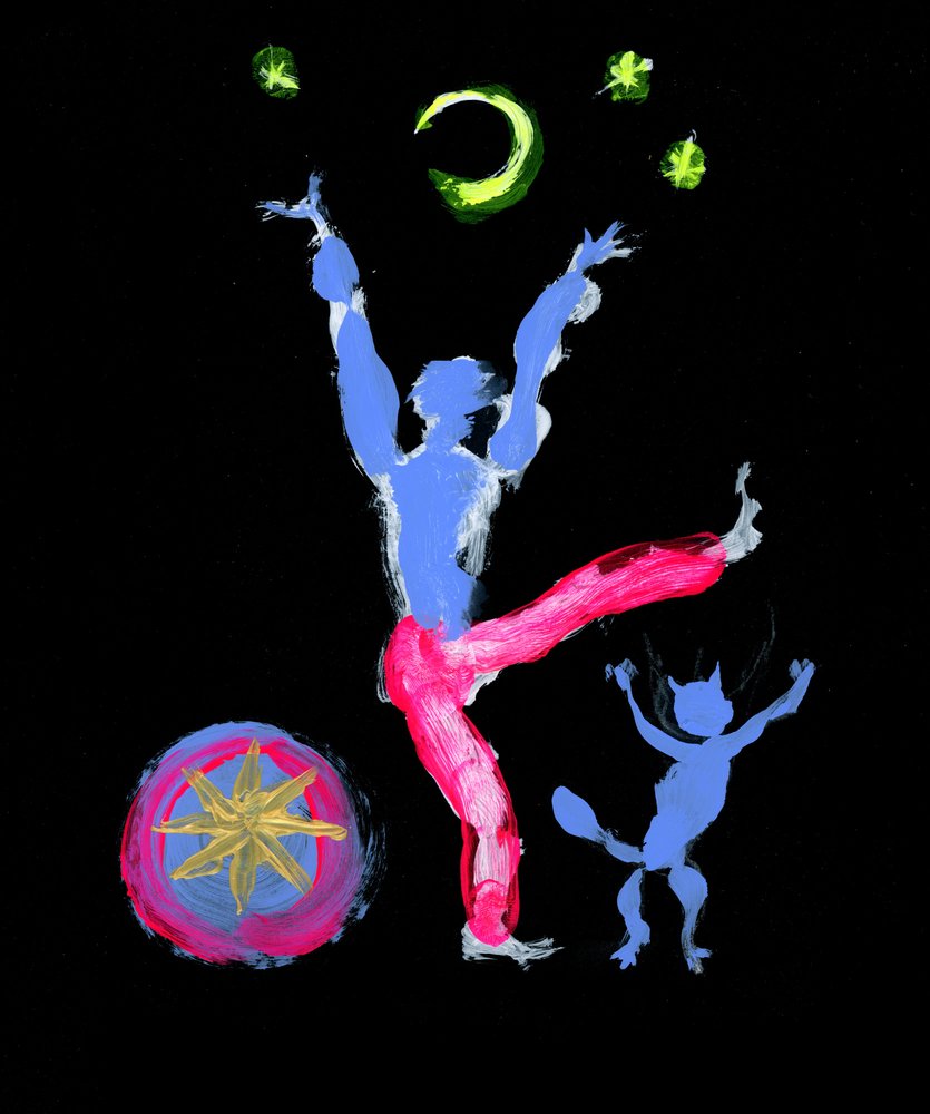 魔法の夜のジャグラー 作： 