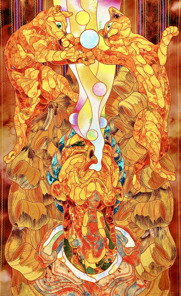  作： 