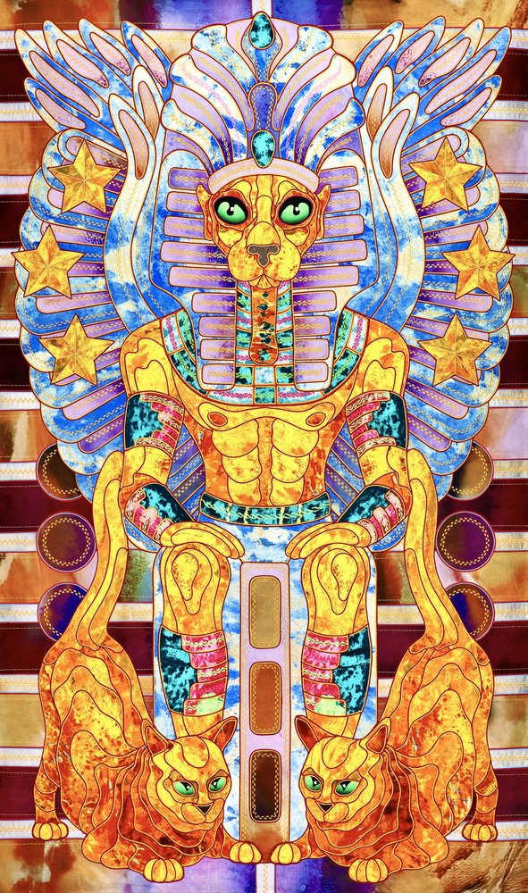 威厳あるエジプトの猫の王 作： 