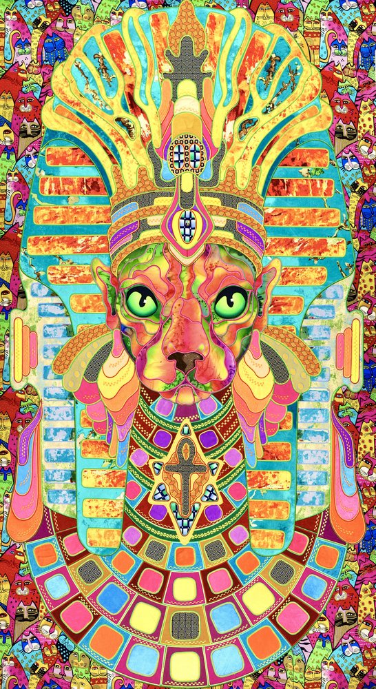生き生きとした猫のファラオ 作： 