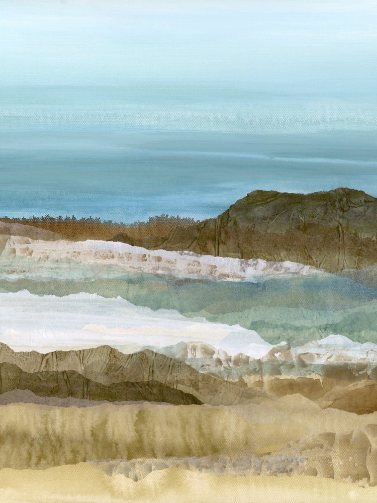 抽象的な海の層 作： 