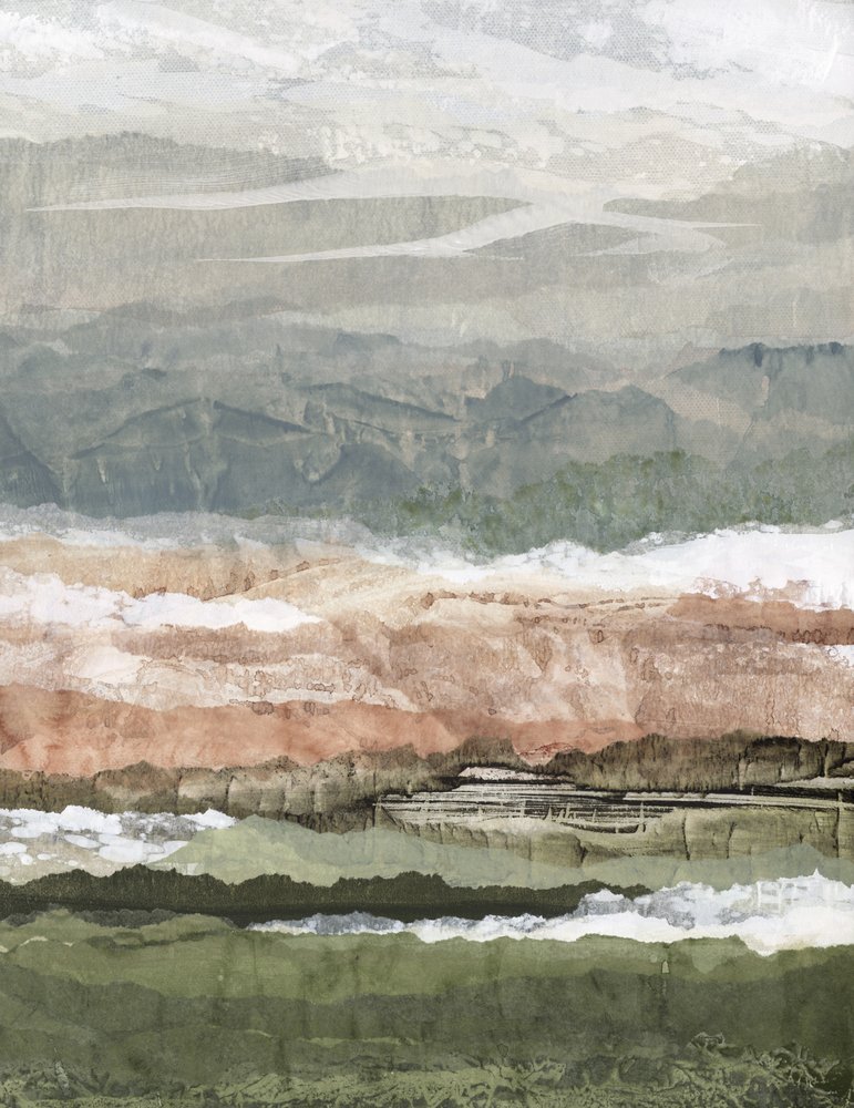 静謐な山々の層 作： 