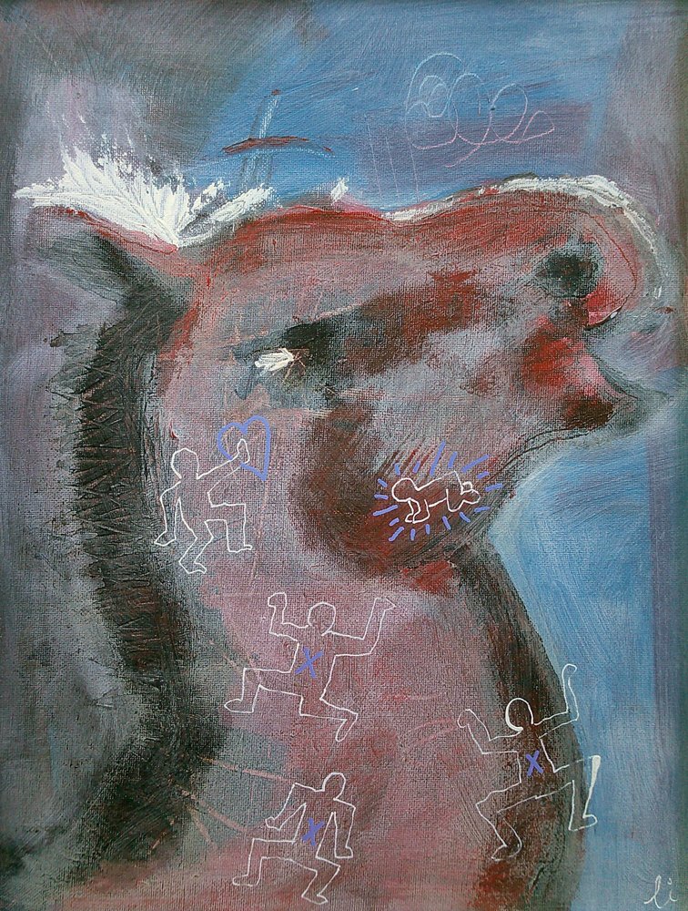  作： 