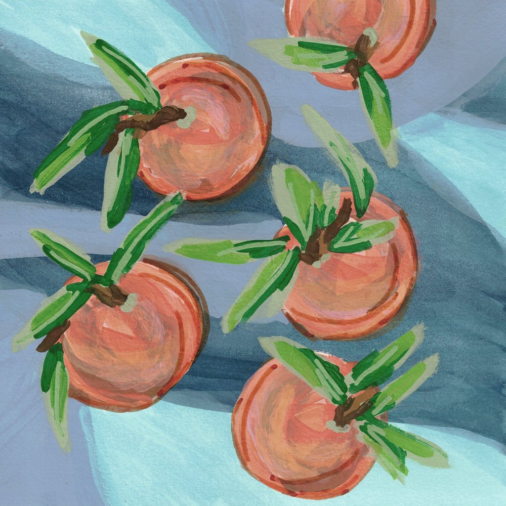 新鮮なオレンジの静物画 作： 