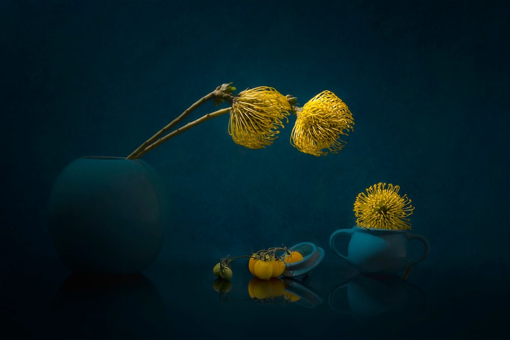 ムーディな黄色の花 作： 