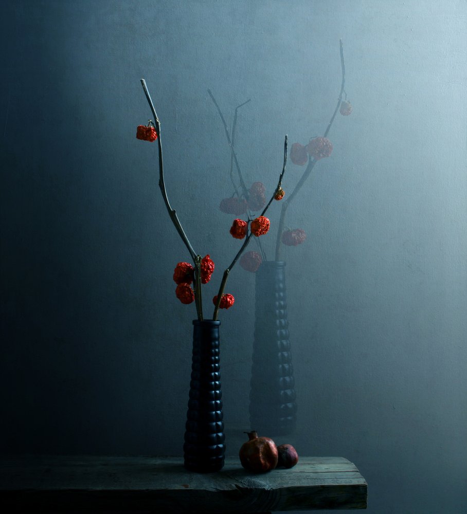 ムーディな植物の静物画 作： 