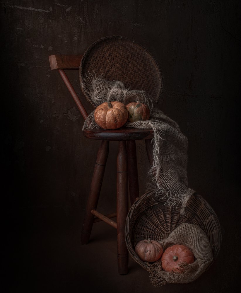 秋の収穫の静物画 作： 
