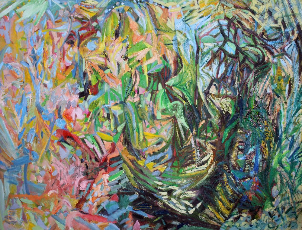生き生きとした熱帯の植物 作： 