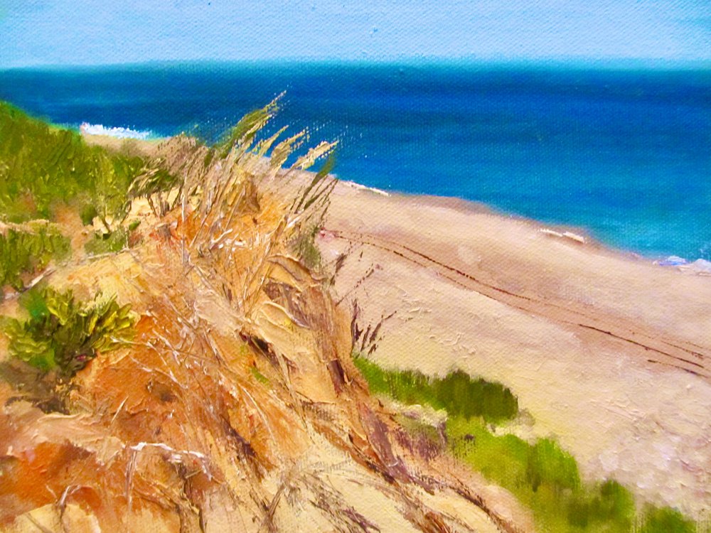 穏やかな海岸の景色 作： 