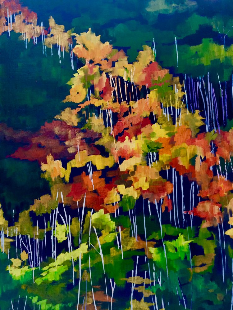 色鮮やかな秋の森 作： 