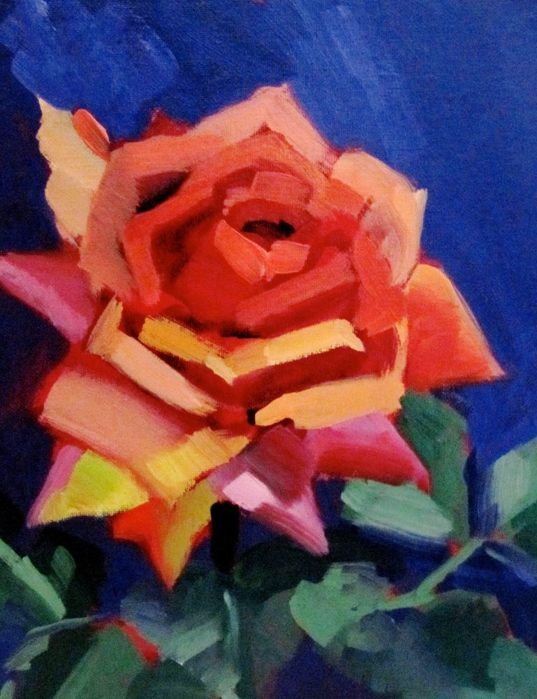 鮮やかなバラの花 作： 
