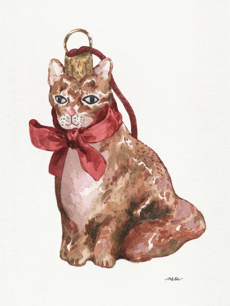 魅力的な猫の装飾品 作： 