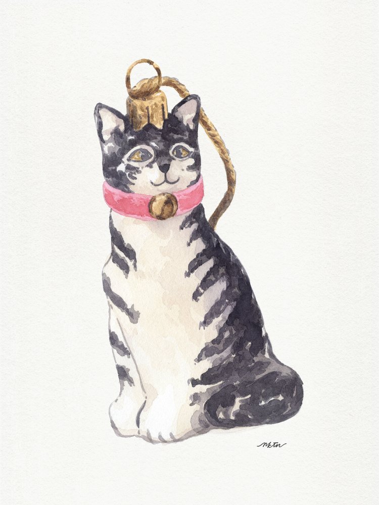 かわいいトラ猫の飾り 作： 