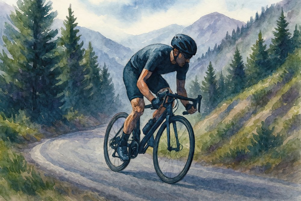 サイクリングでの山登り 作： 