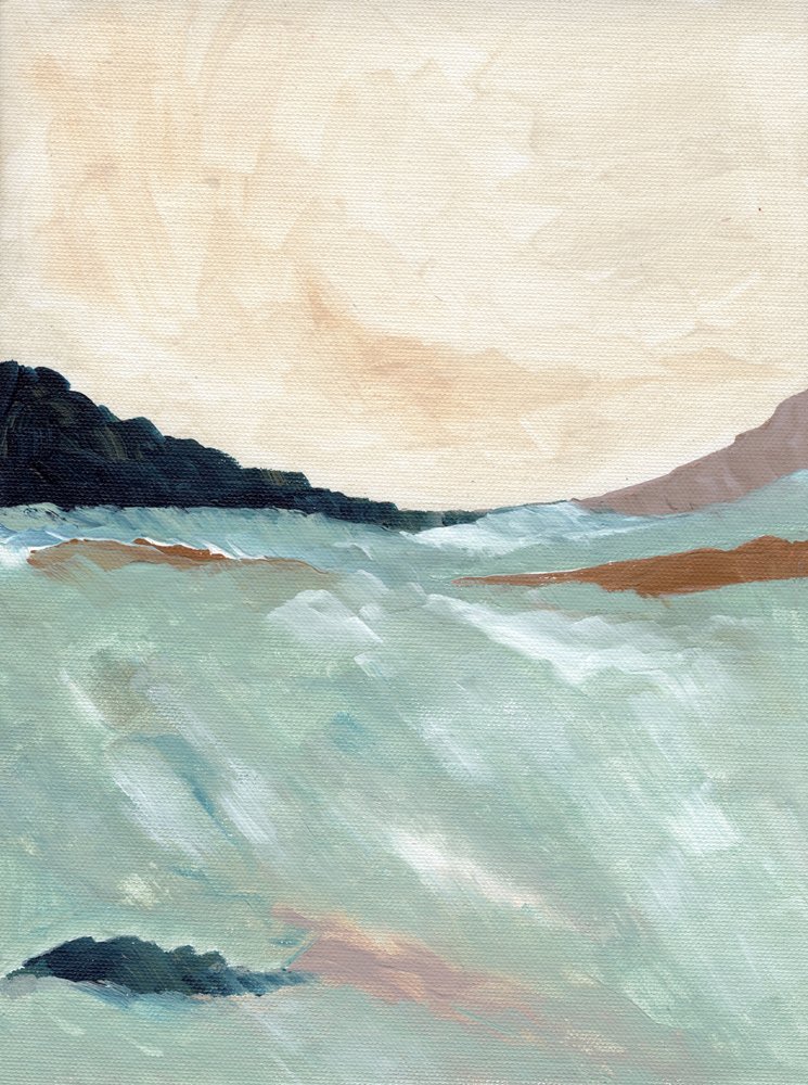 「沿岸の風景」の抽象画 作： 