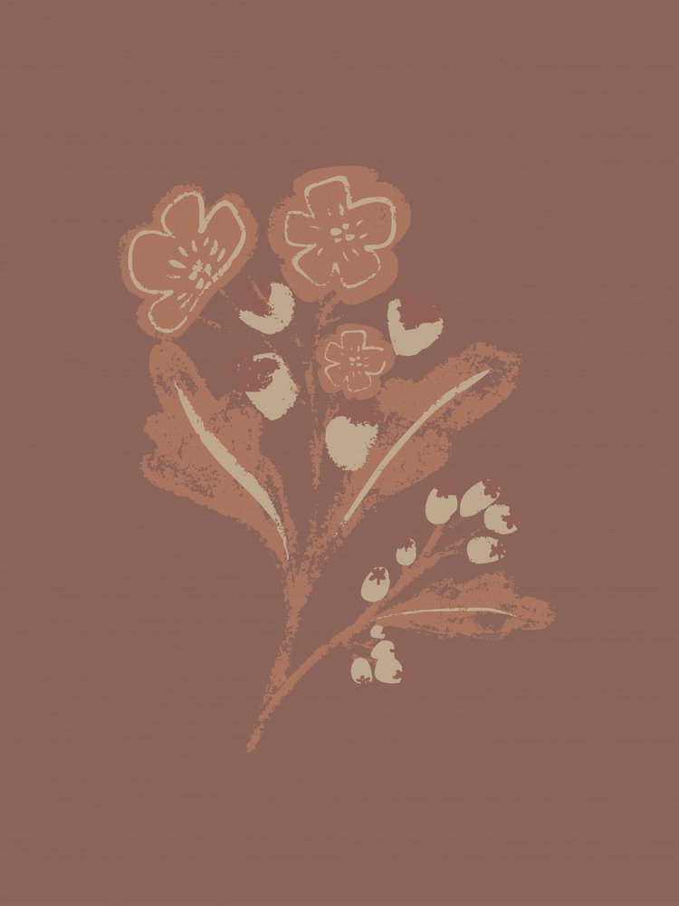 素朴で植物的な花々 作： 