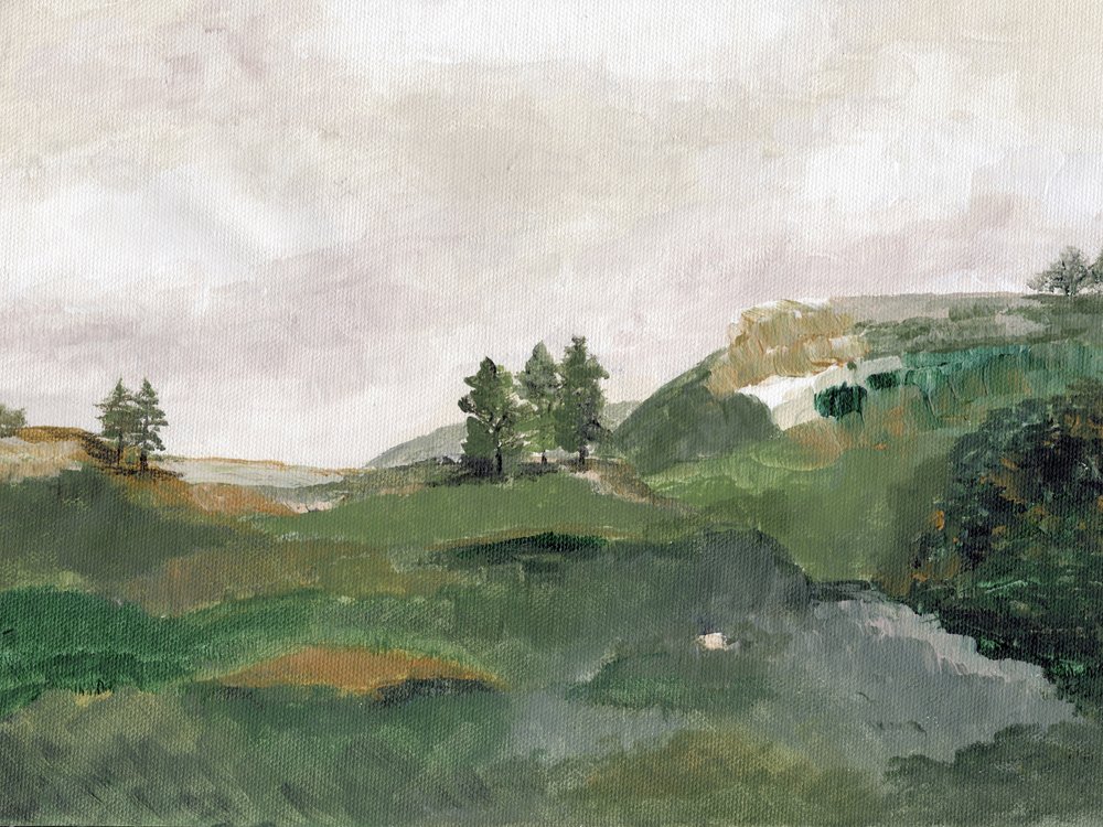 のどかな丘の風景 作： 