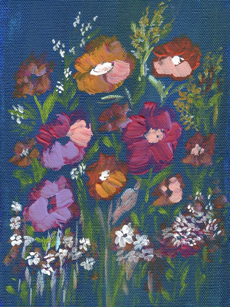 鮮やかな花束 作： 