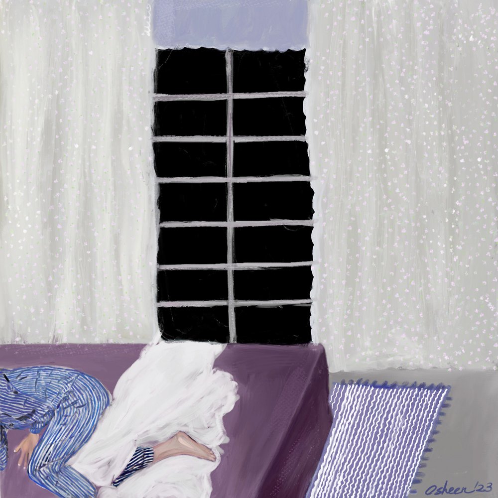 窓辺の心地よい眠り 作： 