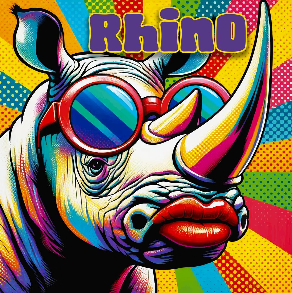 カラフルなポップ・ライノ 作： 