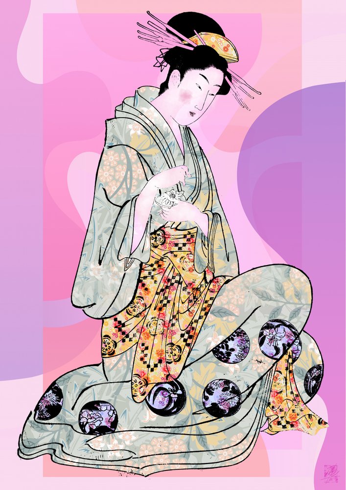  作： 