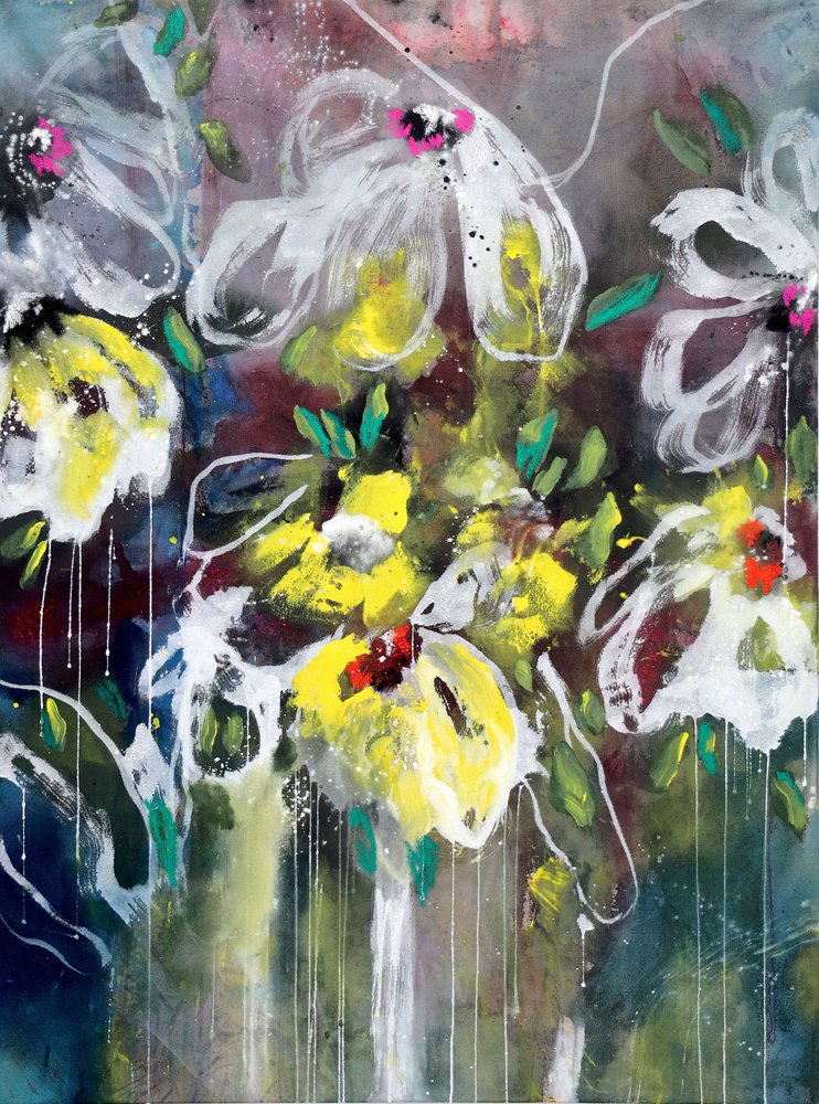 鮮やかな花の表現 作： 