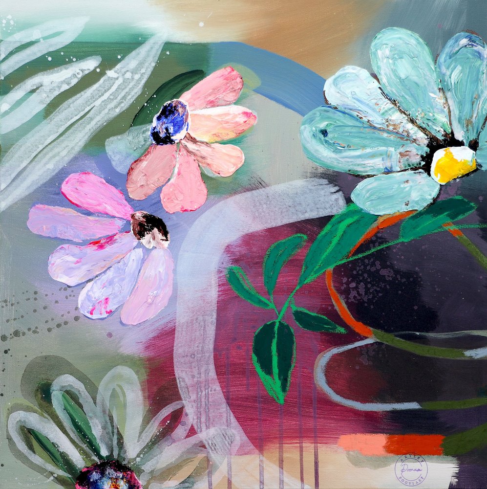 鮮やかで絵画的な花々 作： 