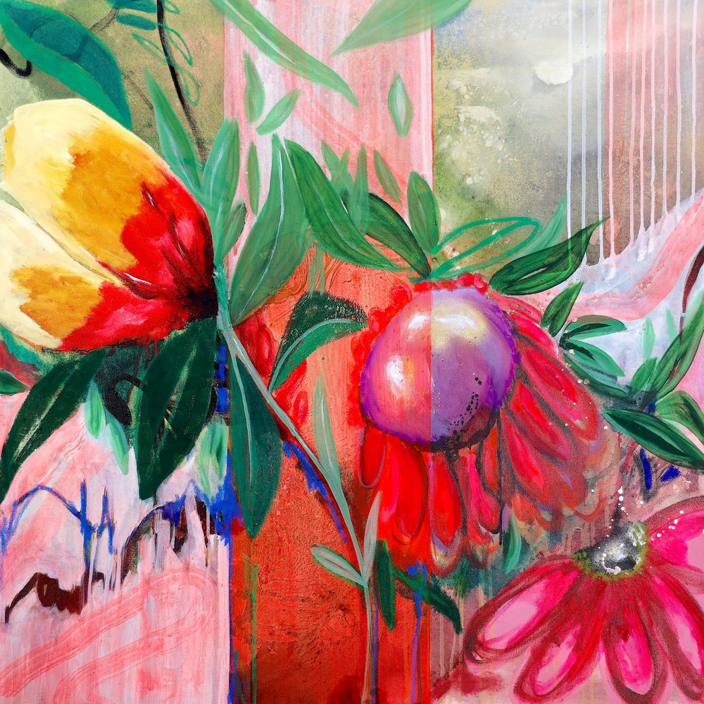鮮やかな熱帯の花 作： 