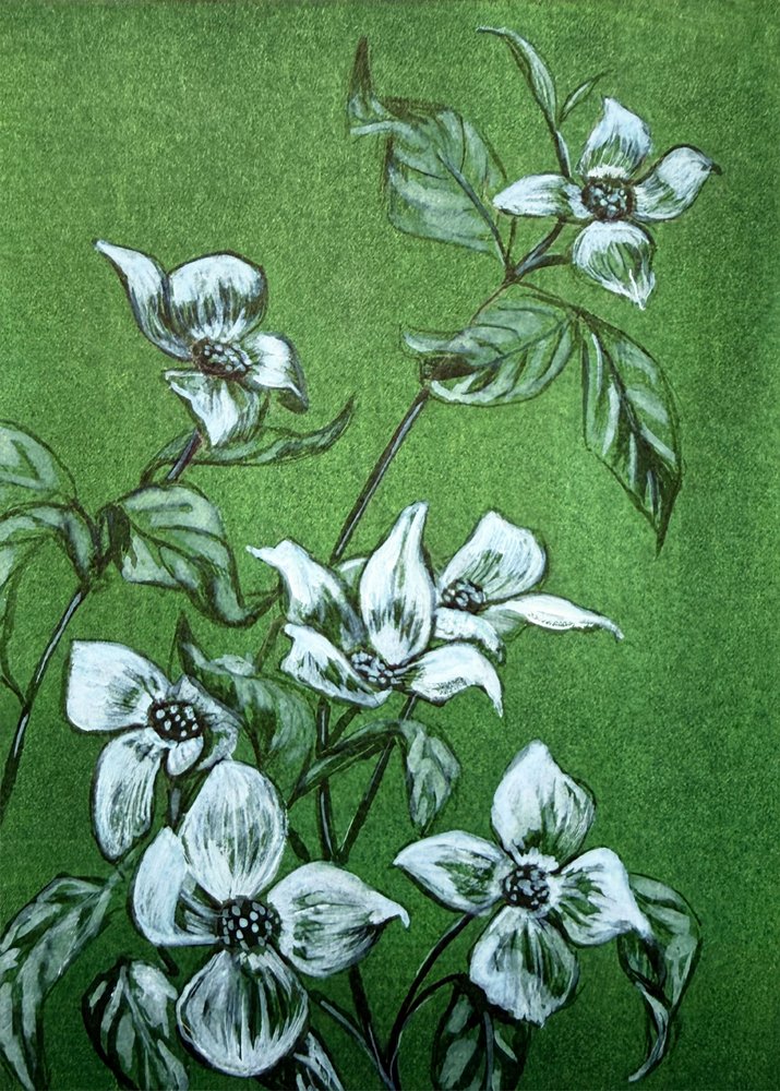 緑の植物の花 作： 