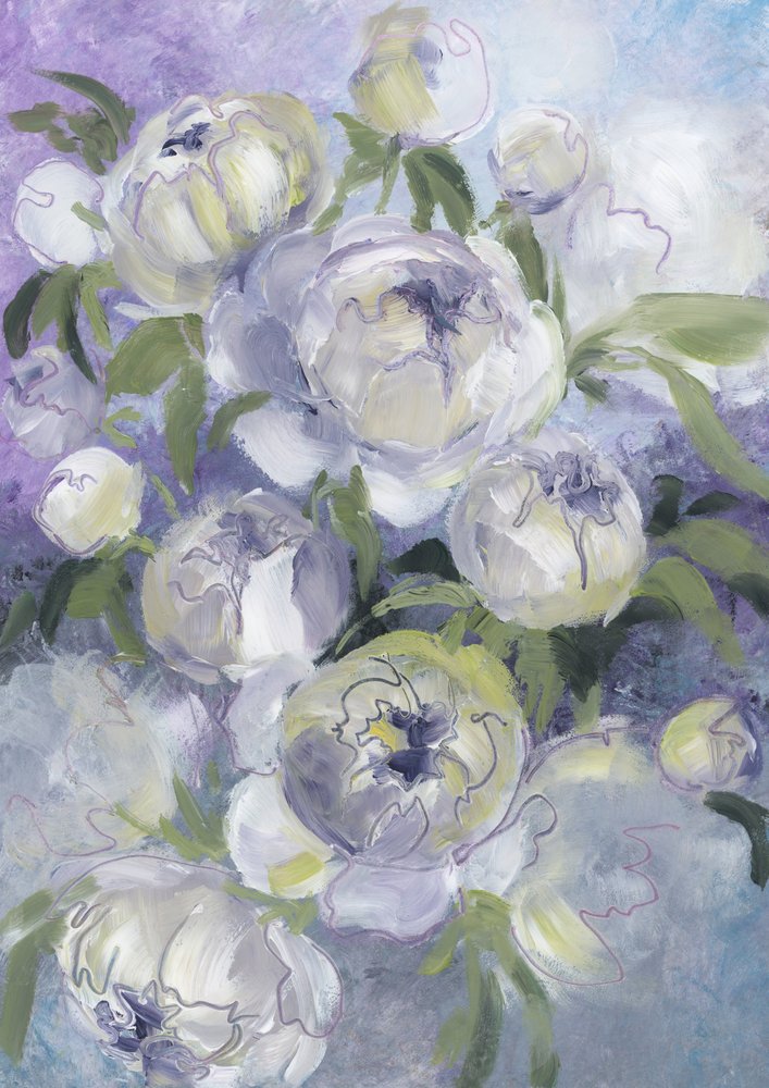 柔らかな牡丹の花 作： 