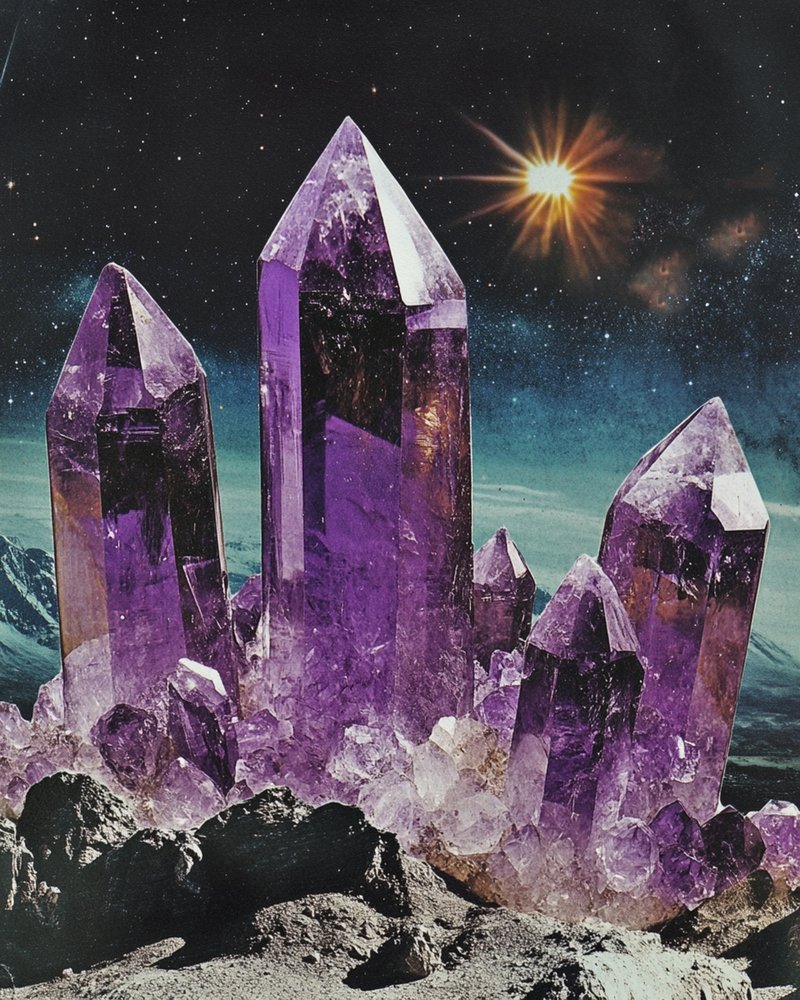 宇宙のアメジストの風景 作： 