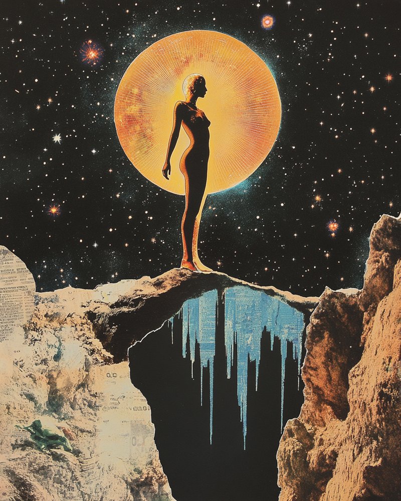 裸の女性の宇宙の旅 作： 