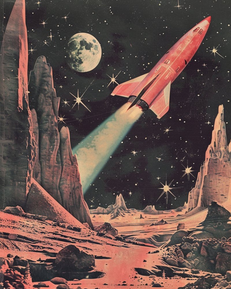 レトロな宇宙アドベンチャー 作： 