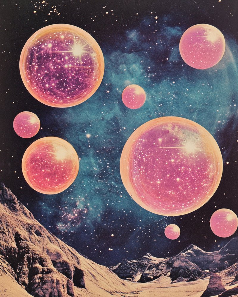 シュールな宇宙の風景 作： 