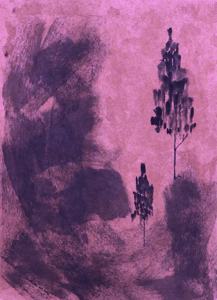 紫の影の風景 作： 