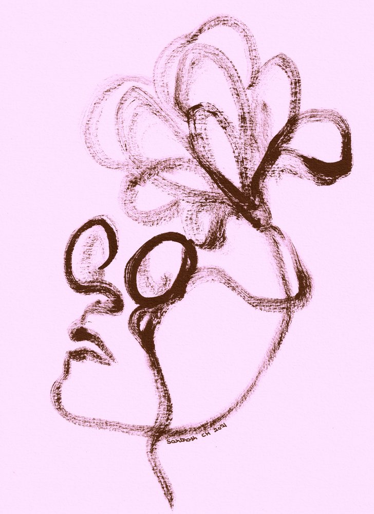 穏やかな花の肖像 作： 
