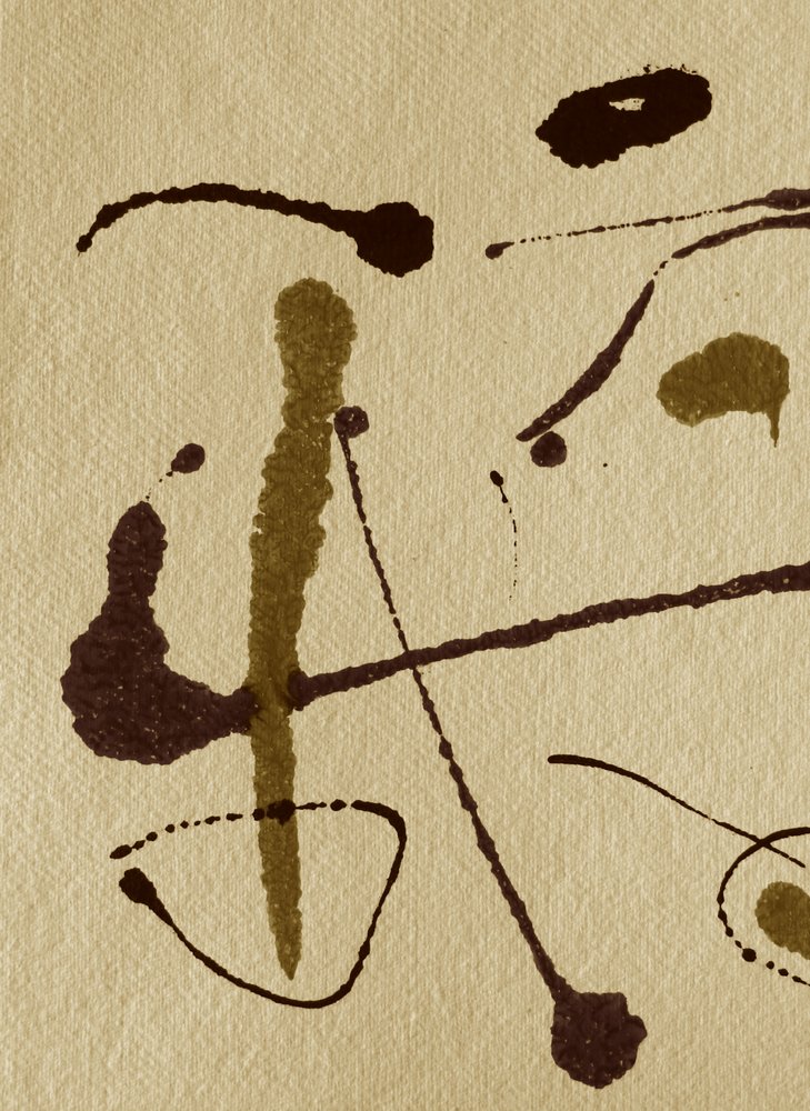 自発的な絵の具の滴り 作： 